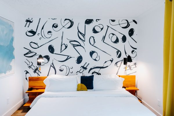 The Vinyl hotel bedroom