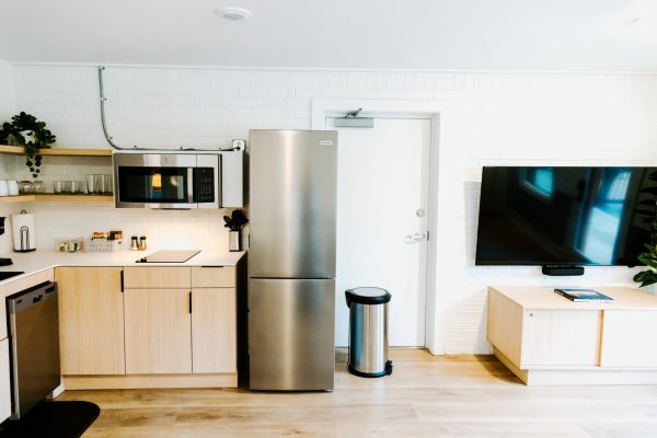 The Vinyl hotel kitchen